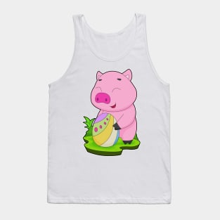 Pig Easter Easter egg Tank Top